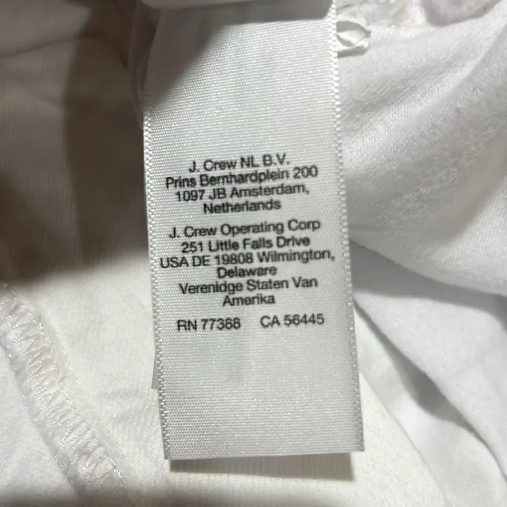 J. Crew White High-rise denim cut off shorts size 31 NWT